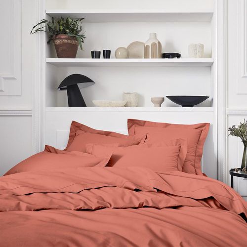 Housse de couette unie en percale de coton 200x200, PREMIÈRE Corail - Essix - Modalova