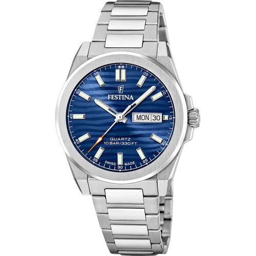 Montre Classiques Acier - F20073-3 Bracelet Acier - Festina Swiss Made - Modalova