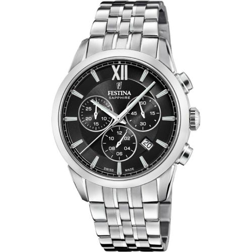 Montre Chrono - F20040-4 Bracelet Acier - Festina Swiss Made - Modalova