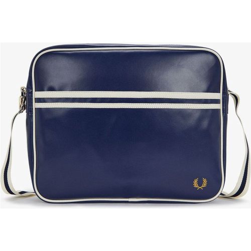 Sac épaule classic bleu et écru - Fred Perry - Modalova