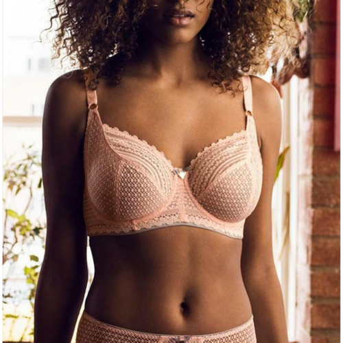 Soutien gorge plongeant balconnets rose - Freya - Modalova