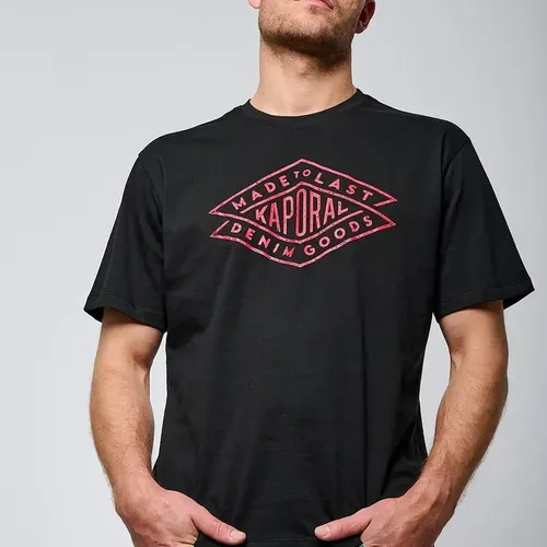 Tee Shirt Manches Courtes en coton TOKY Black - Kaporal - Modalova