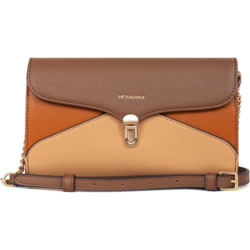 Pochette de soirée MERLINE Chocolat/ Cara - Hexagona - Modalova