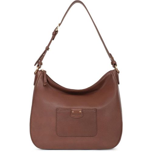 Besace PRALINE Fauve en cuir Dina - Hexagona - Modalova