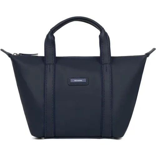 Sac cabas porté main TARA Bleu nuit Bea - Hexagona - Modalova