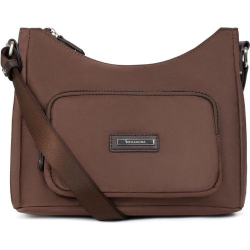 Sac porté travers Cuir AXELLE en nylon Zoé Nora - Hexagona - Modalova