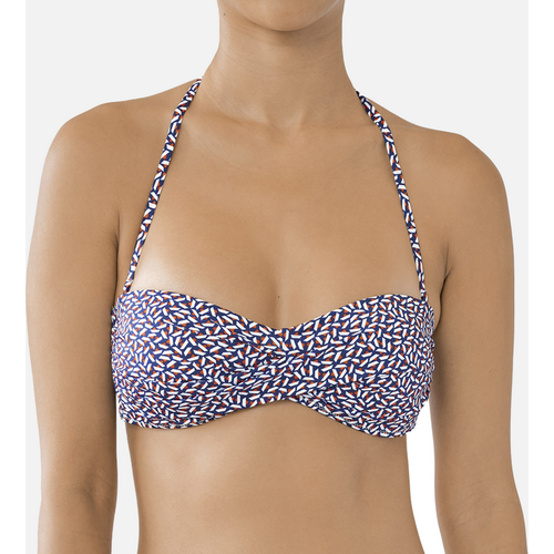 Croisette Bandeau twist marine - Huit Lingerie - Modalova