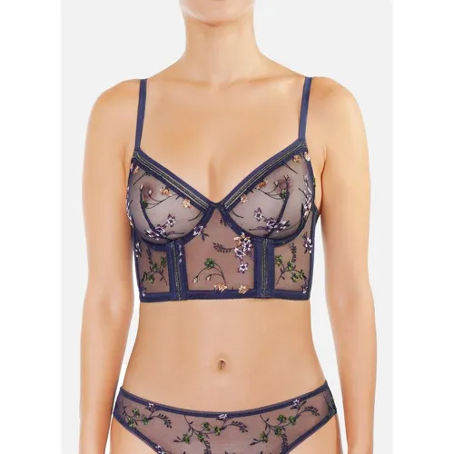 Insouciante Demi Bustier marine - Huit Lingerie - Modalova