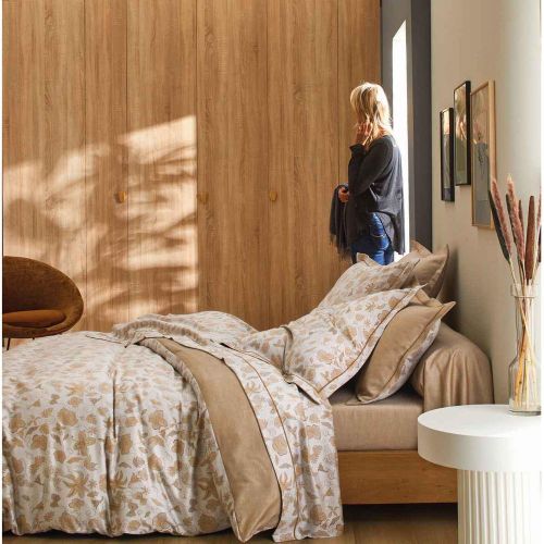 Drap Housse Blé SONGES - Blanc des Vosges - Modalova