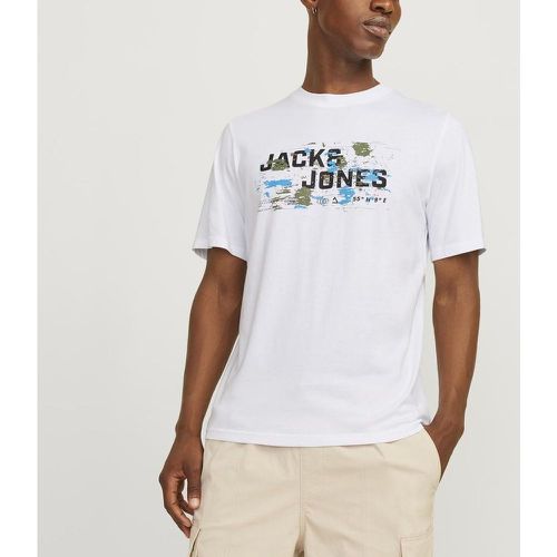 T-shirt en Coton Blanc Ty - jack & jones - Modalova