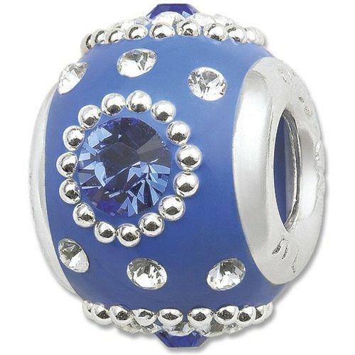 Perle argent et émail incrustée de zircons et perles AM61264 - Amore & Baci - Modalova