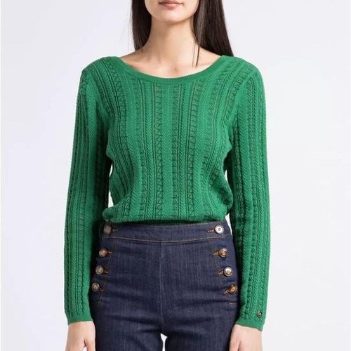 Pull MILANE vert en coton - La Petite Etoile - Modalova