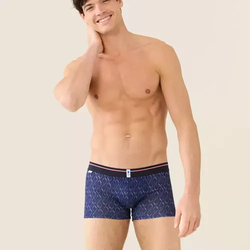 Boxer marius JO marine en coton - le Slip Français - Modalova