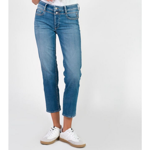 Jeans push-up regular, droit taille haute PULP, 7/8ème en coton Gaia - Le Temps des Cerises - Modalova