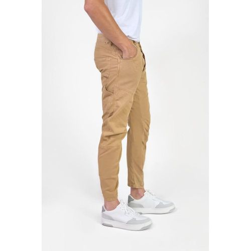 Pantalon carotte ALBE beige Kurt - Le Temps des Cerises - Modalova