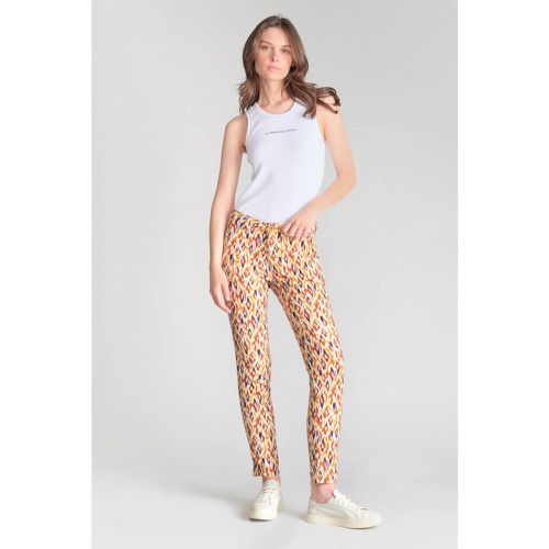 Pantalon slim DYLI MAY fauve en coton Nea - Le Temps des Cerises - Modalova