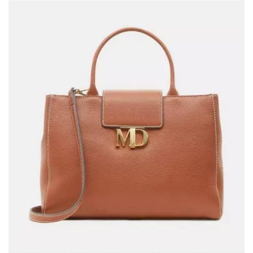 Grand Sac Cabas en Cuir de Vachette Châtaigne -SYRACUSE-MD - Mac Douglas - Modalova