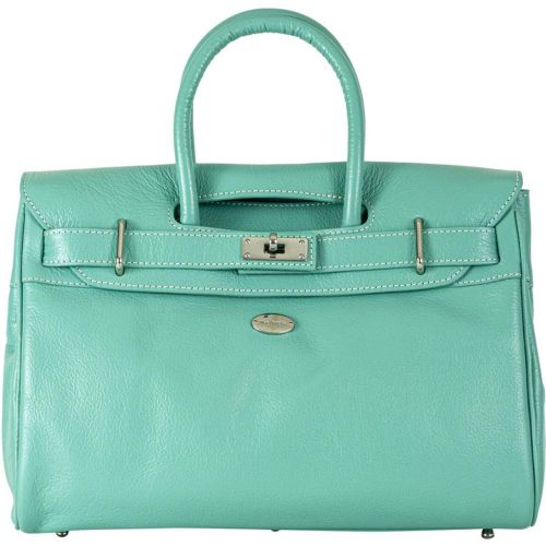 Sac à main cuir de buffle - finitions argenté celadon -PYLA-BUNI - Mac Douglas - Modalova