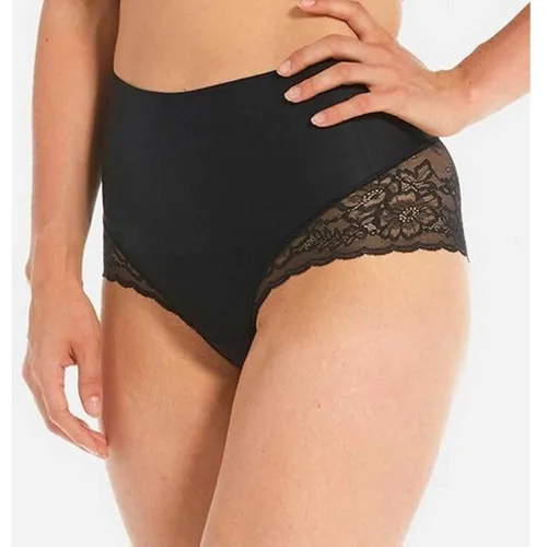 Culotte ventre-plat gainante avec dentelle Noir - Magic Body Fashion - Modalova