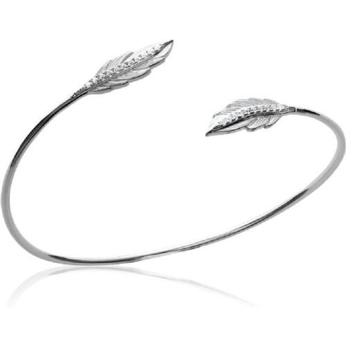 Bracelet Jonc fantaisie plume oxyde de zirconium VWZWWW56 - Maison de la Bijouterie - Modalova