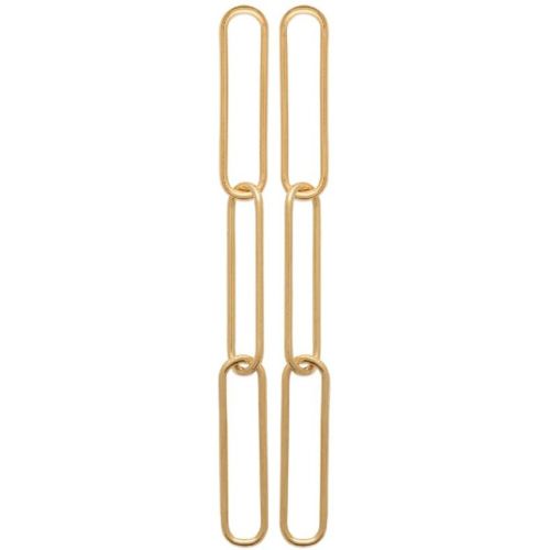 Boucle d'oreilles pendantes triple anneau plaqué or - Y5V6000 - Maison de la Bijouterie - Modalova