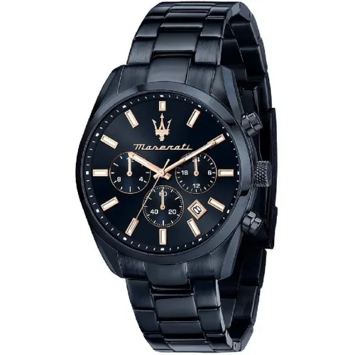 Montre Blue Edition - Attrazione - R8873626003 Bracelet Acier - Maserati - Modalova