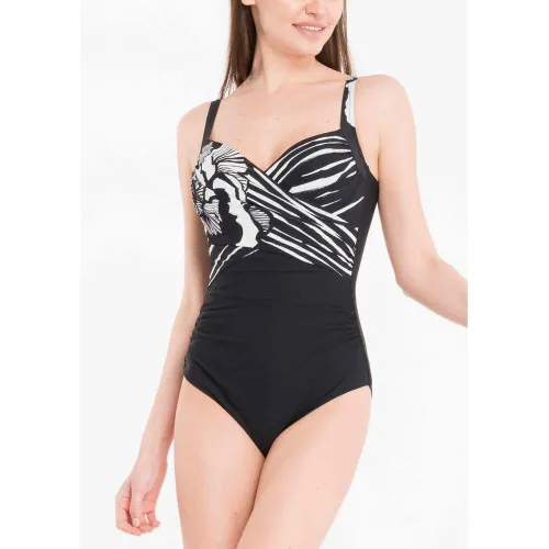 Maillot de bain 1 pièce bonnets mousse armatures - Athena Noir - Miradonna by Miraclesuit - Modalova
