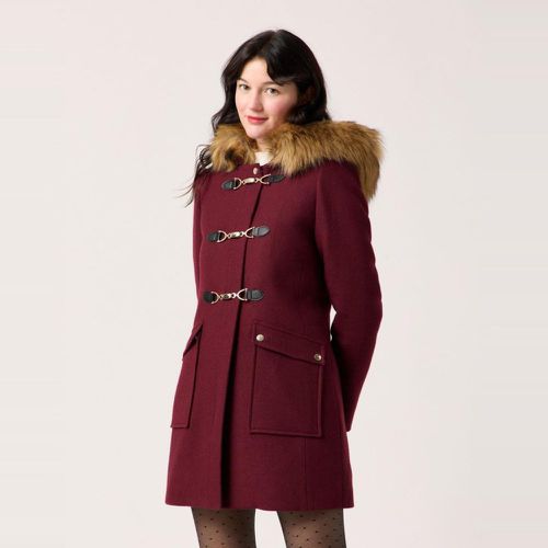 Manteau à capuche boutonné - Naf Naf - Modalova