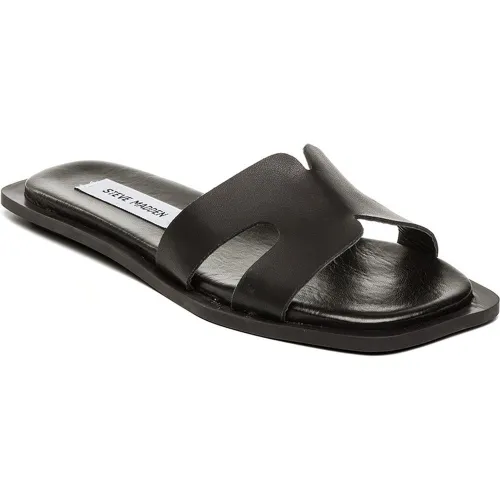 Claquettes Sofia en cuir noir - Steve Madden - Modalova
