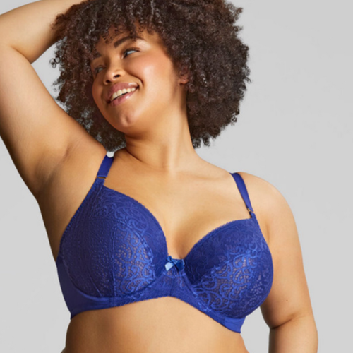 Soutien Gorge Plunge avec Armatures bleu roi - Sculptresse - Modalova