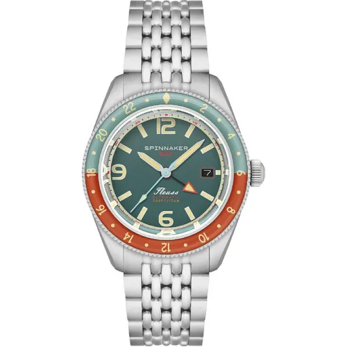 Montre Fleuss Gmt Automatic - SP-5120-33 Bracelet Acier - Spinnaker - Modalova