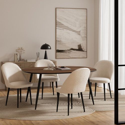 Table ovale design vintage en pour 6 personnes MYRTILLE - POTIRON PARIS - Modalova