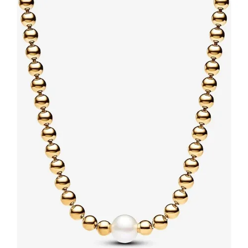 Collier métal doré à l'or fin avec perle et zircone Timeless - Pandora - Modalova