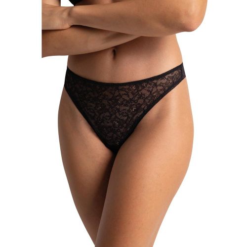 Tanga à motifs fleuris - Noir - Passionata - Modalova