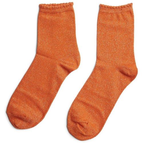 Chaussettes orange en coton - Pieces - Modalova