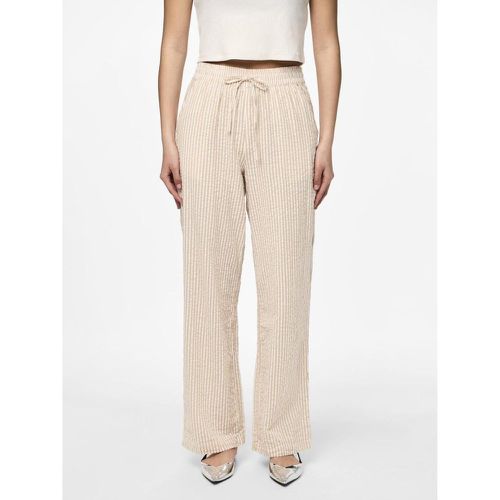 Pantalon loose string en coton Sally Quin - Pieces - Modalova