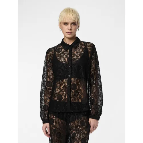 Chemise manches longues en dentelle Colline Clio - Pieces - Modalova