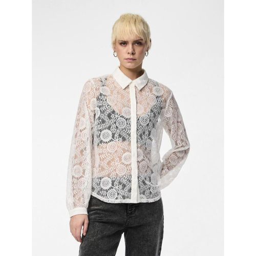 Chemise manches longues en dentelle Colline blanc Vivi - Pieces - Modalova
