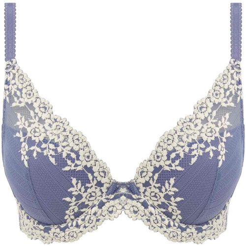 Soutien-gorge plongeant armatures à Dentelle Florale Stretch - Bleu - Wacoal lingerie - Modalova