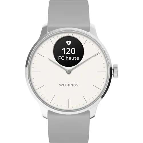 Montre de Santé Connecté Scanwatch Light - Wsw L White Bracelet Caoutchouc - Withings - Modalova