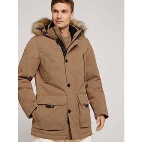 Parka à capuche camel - Tom Tailor - Modalova