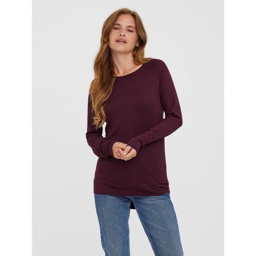 Pull en maille Col rond Manches longues Coupe longue - Vero Moda - Modalova