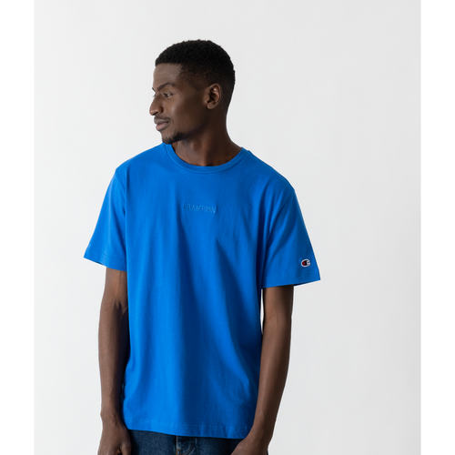 Tee Shirt Logo Embro Centered Bleu - Champion - Modalova