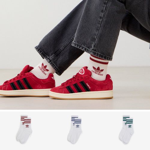 Chaussettes X3 Mid Cut Crew Trefoil / - adidas Originals - Modalova
