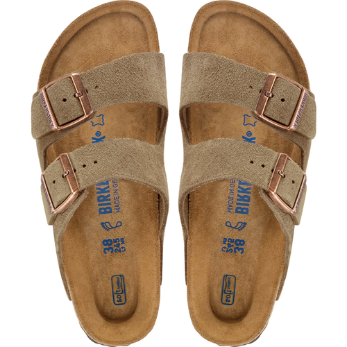 Arizona Suede Taupe Beige - Birkenstock - Modalova