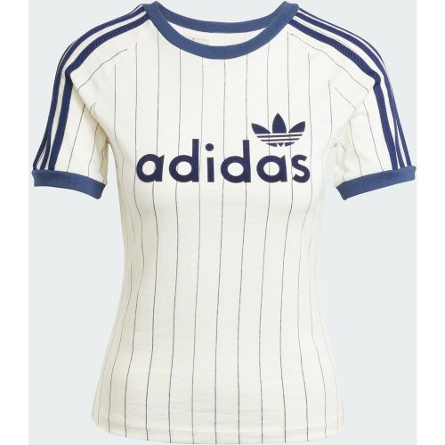 Tee Shirt Slim Jersey Beige/noir - adidas Originals - Modalova