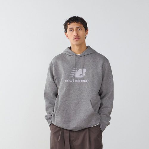 Hoodie Big Logo Gris/blanc - New Balance - Modalova