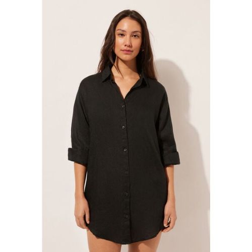 Robe chemisier en lin Taille L - Calzedonia - Modalova