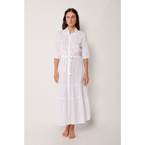 Robe longue brodée Taille S-M - Calzedonia - Modalova