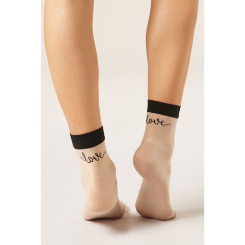 Chaussettes voile « Love » Taille TAILLE UNIQUE - Calzedonia - Modalova
